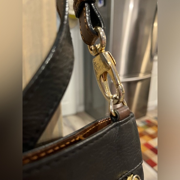 Vintage Two-Tone Leather Crossbody Purse - Picture 5 of 11